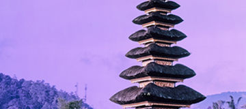 Bali pagoda banner