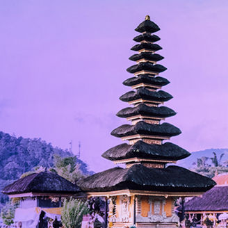 Bali pagoda banner
