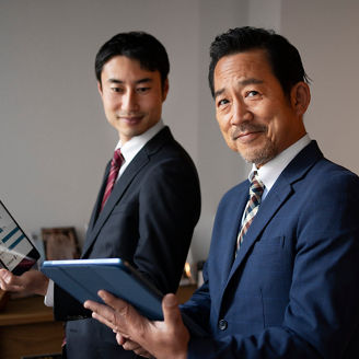 business people with ipad