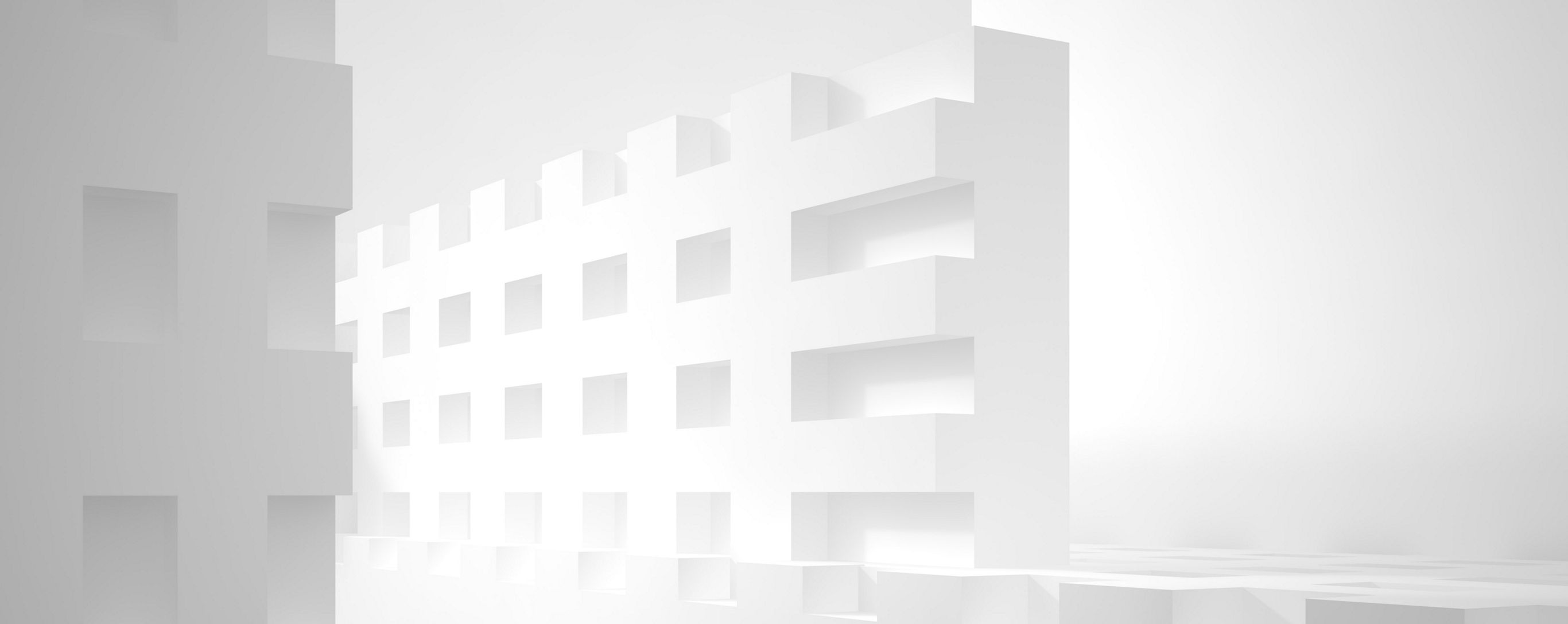 white square wall building cement