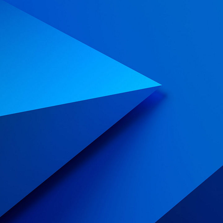 Abstract blue and navy shapes