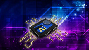 Microchip with AI written on it