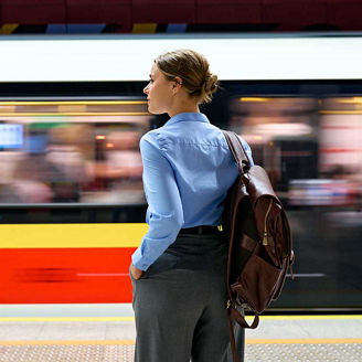 Train commuter representing employment tax