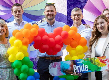 Group of people at KPMG Pride