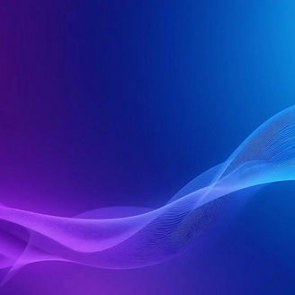 Swirling lines on purple and blue gradient background