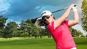 Leona Maguire representing KPMG Proud Sponsors of Ambition and the KPMG Women's Irish Open