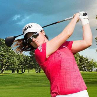 Leona Maguire representing KPMG Proud Sponsors of Ambition and the KPMG Women's Irish Open