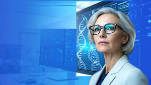 Life Sciences CEO gazing into distance