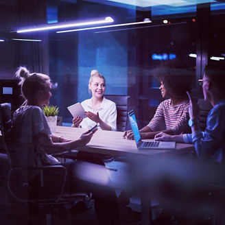 People in meeting representing insurers and Solvency II