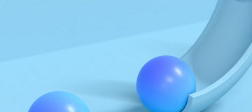 abstrakte blaue Bälle