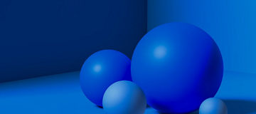 Abstrakter blauer Ball