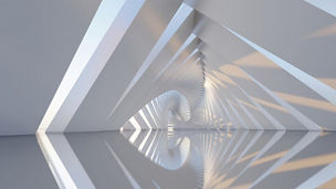 white-abstract-building