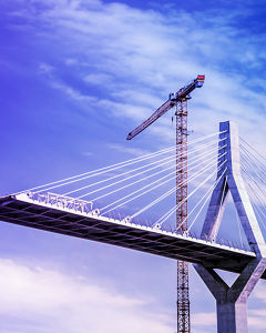 Brücke im Bau