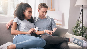 People watching laptop