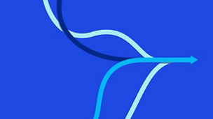 Integration & Separation hero illustration of arrows convening and heading in the same direction