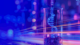 Bright neon medical science 
