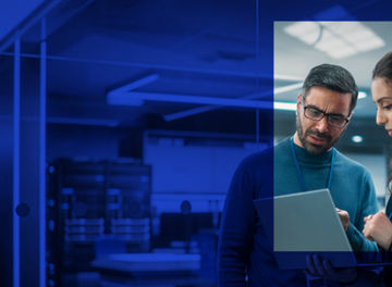 Colleagues in conversation