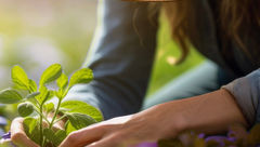 lady planting