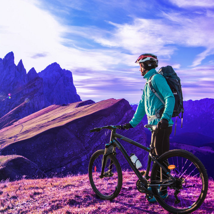 Mountain biker