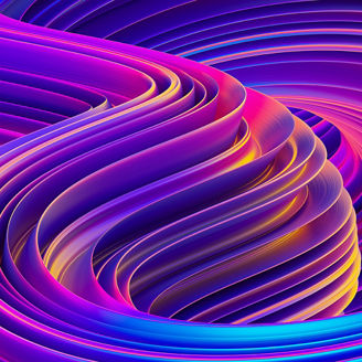 Fluid shapes abstract background colorful holographic poster, twisted liquid shapes in motion, ultraviolet waves texture backdrop, 3D liquid gradient design tamplate, 3D rendering.