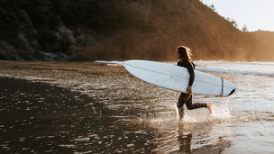woman surfer