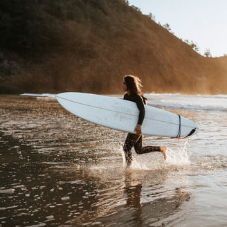 woman surfer