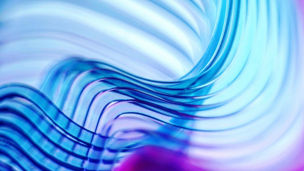 Plastic coils in a curving design