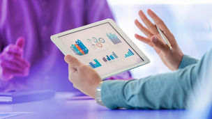 タブレットを使った打ち合わせ