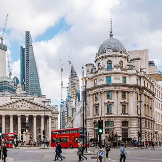 イギリスの中心街