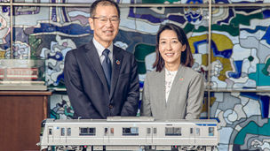 Japanese alt text: 東京地下鉄株式会社_堂免氏と増田氏と増田氏