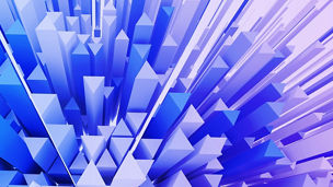 林立するたくさんの三角錐