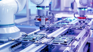 Japanese alt text: 半導体市場規模の拡大と地政学リスク