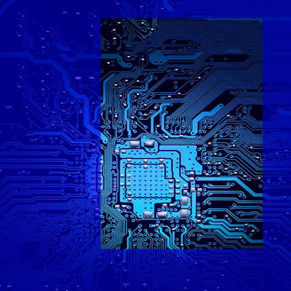 Japanese alt text: 集積回路内のICチップ