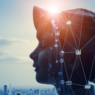 Japanese alt text: AIの概念（少年）