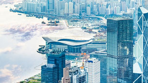 香港の高層ビル