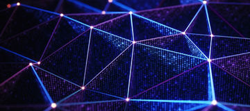 Network lines and dots