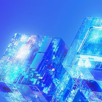 光るキューブの集合体の回路