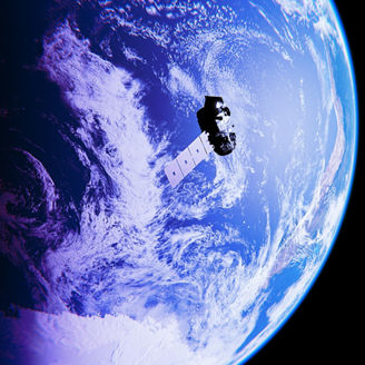 Japanese alt text: 人工衛星を活用した地球温暖化対策