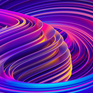 Fluid shapes abstract background colorful holographic poster, twisted liquid shapes in motion, ultraviolet waves texture backdrop, 3D liquid gradient design tamplate, 3D rendering.