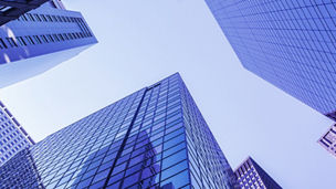 Hochhäuser und Büros in New York City, USA