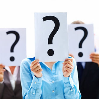 クエスチョンマークを持つ人々