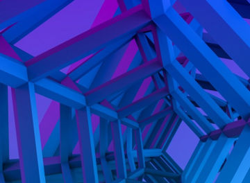 格子状の五角形