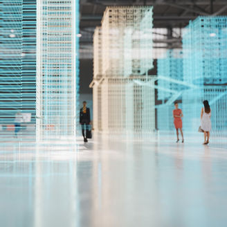 Japanese alt text: 未来都市の構想