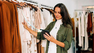 women looking at ipad