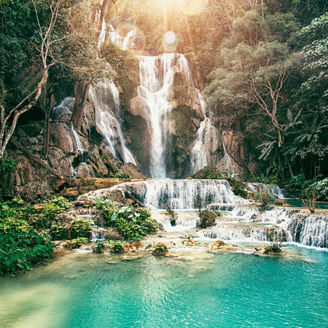 クアンシーの滝（ラオス）