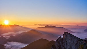 Sunrise alps