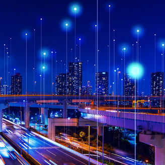 Japanese alt text: 都市の新たなコネクティビティ「オープンローミング」