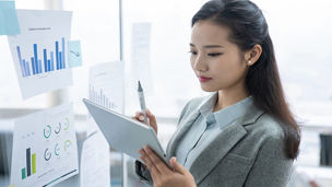 A young business woman