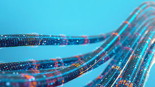 Cables on a blue background