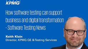 Software testing for digital transformation programs